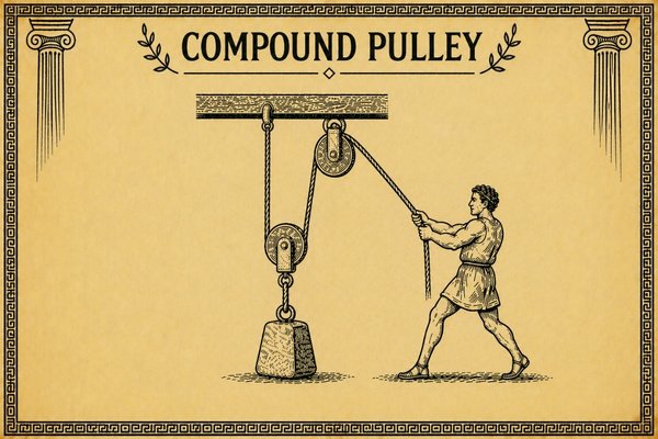 sketch of a compound pulley