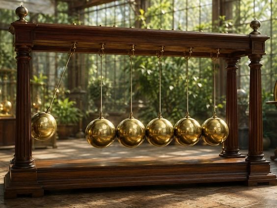 A Newton's Cradle